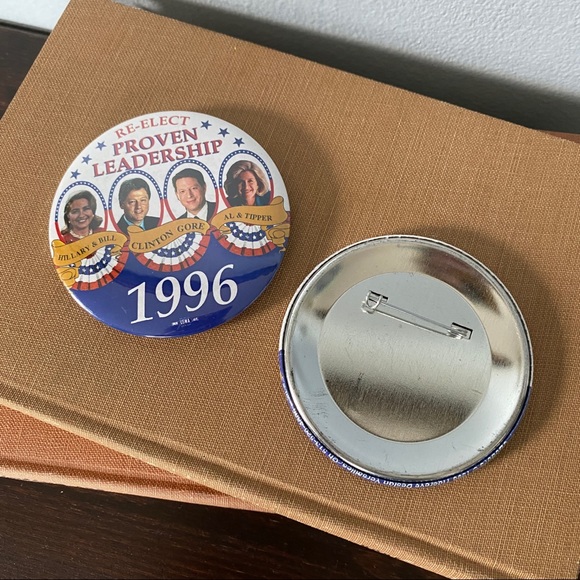 Bill Clinton 96 Re Election Campaign Pin - Picture 2 of 5